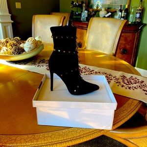 Black studded boot